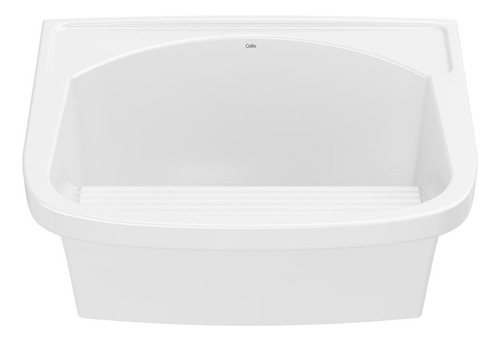 Tanque De Louça Branco G 38 Litros 59x20cm - Celite Acabamento Brilhante