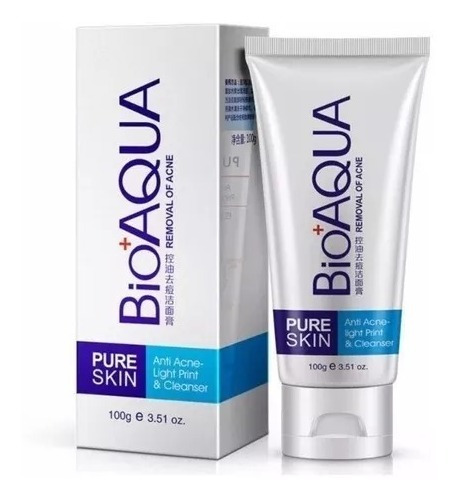 Limpiador Facial Bioaqua Elimina Acné Piel Grasosa Aloe Vera