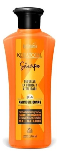 Shampoo Keratotal Reparador Keratina X 270 Ml Bellissima