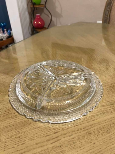 Plato Vidrio Botanero (Usado)