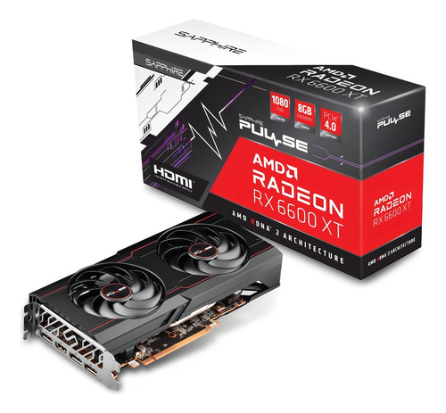 Placa De Video Amd Sapphire Pulse Radeon Rx 6600 Xt 8gb (Usado)