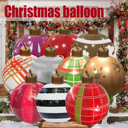 Bola Inflable De Navidad Hecha De Pvc