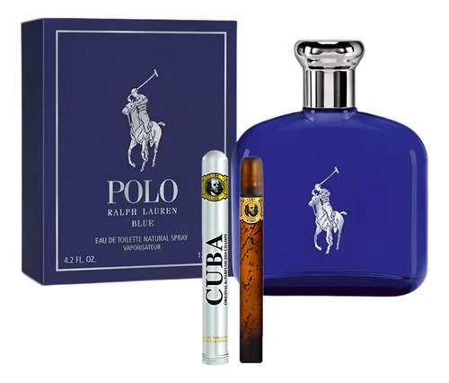 Polo Blue Ralph Lauren 125ml Original+perfume Cuba 35ml