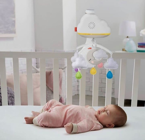 Imagen 2 de 6 de Móvil De Nubes Calmantes 2 En 1 Marca Fisher Price