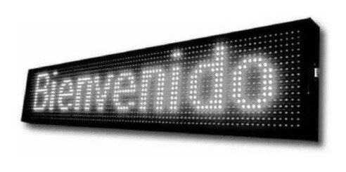 Letrero Luminoso Led Texto Programable Blanco 68x20 Cm