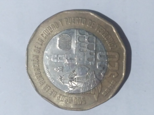 Moneda De 20 Pesos Conmemorativa 500 Años De La Fundación 
