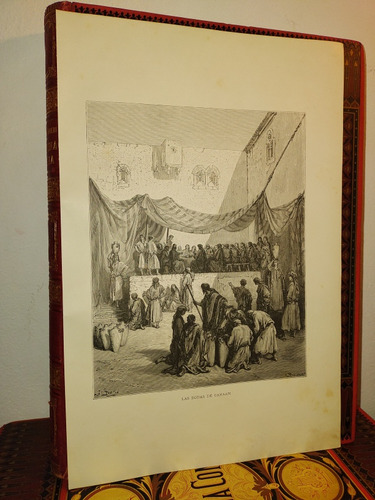 Las Bodas De Canaan - La Sagrada Biblia, 1884 / Lámina Graba