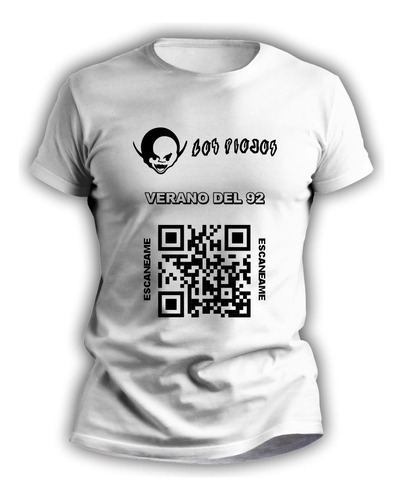 Remera Personalizada Rock Hombre Mujer Qr Los Piojos  - 4141