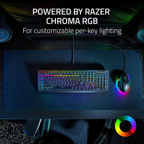 Imagen 5 de 7 de Teclado Mecánico Gamer Razer Blackwidow V4 X Rgb Green Xg!