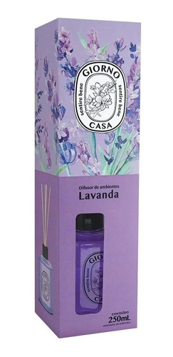 Imagem 2 de 6 de Difusor De Ambientes Aromatizador Lavanda Giorno 250 Ml