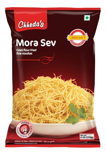 Chheda's Mora Sev - Fideos Finos Fritos Con Harina De Gramo