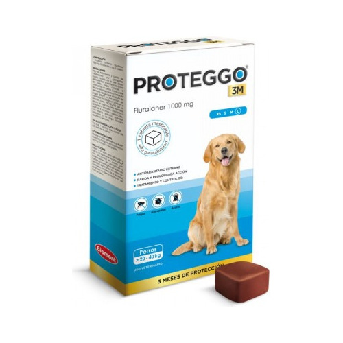 Antipulga Y Antigarrapata Proteggo De 20 A 40 Kg