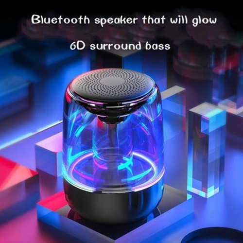Bocina Bluetooth Inalámbrico C7 Con Luces De Colores Led2023