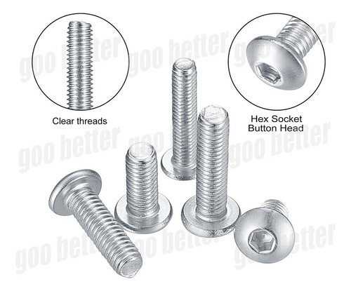 Para Tornillos Cabeza Hexagonal Pernos Tuercas Kit Plana