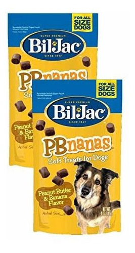 Bil-jac Pb-nanas Dog Treats 4 Oz, 4 Paquetes.