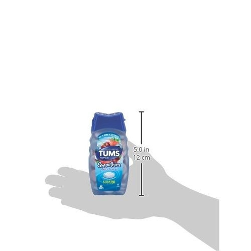 Tums Smoothies Antiácido Tabletas Masticables Berry Fusión -