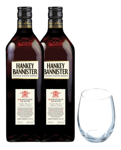 Whisky Hankey Bannister Heritage 700 Ml X2 + Obsequio