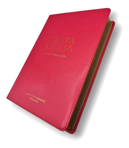 Imagen 2 de 10 de Biblia Letra Supergigante Valera 1960 Fucsia Con Estudios