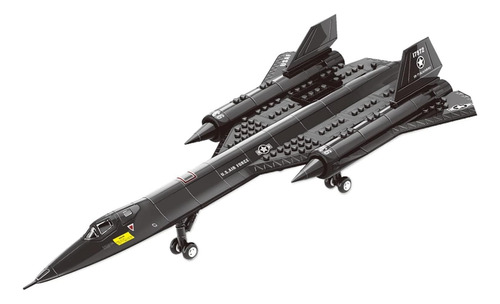 Edificio De Avión De Combate Sr-71 Compatible Con Avión Set,
