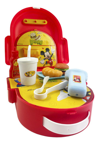 Mochila Fashion Mickey Hamburguesas Disney + Accesorios