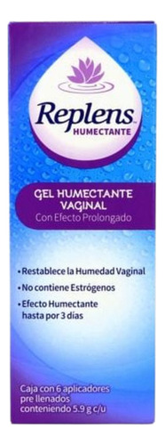 Replens Gel Humectante Vaginal 2.5 G Caja Con 6 Aplicadores