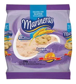 Galleta Marinera Con Gluten Sin Sal Don Pancho 220 Gr