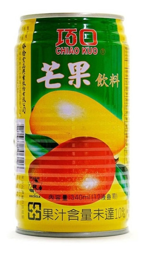 X6 Jugo Chiao Kuo Sabor Mango Con Pulpa 340ml 