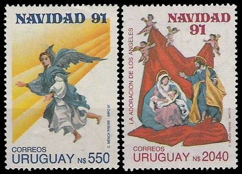 Navidad - Uruguay 1991 - Serie Mint