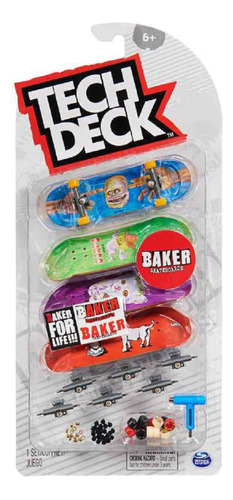 Pack 4 Finger Skate Tech Deck Modelo A Eleccion Original