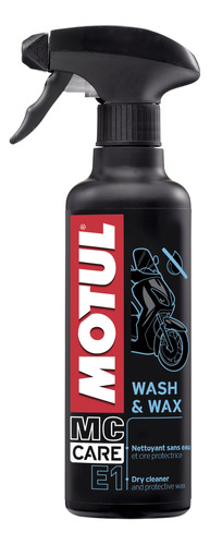 Limpeza Da Moto A Seco Motul Mc Care E1 Wash & Wax 400 Ml