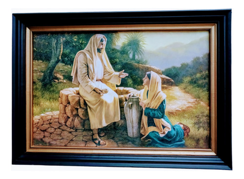 Cuadro De Jesús Y La Samaritana.