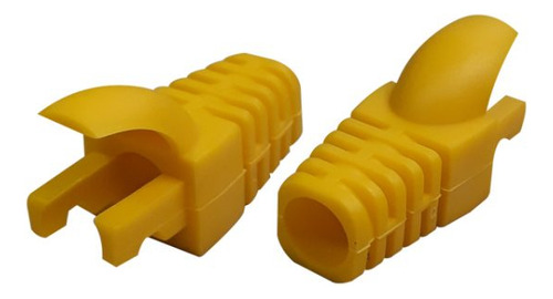 Capa Para Conector Rj45 Macho Com Trava Seccon Amarelo