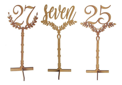 Números Para Mesa De Invitados, Fiestas O Eventos 10piezas