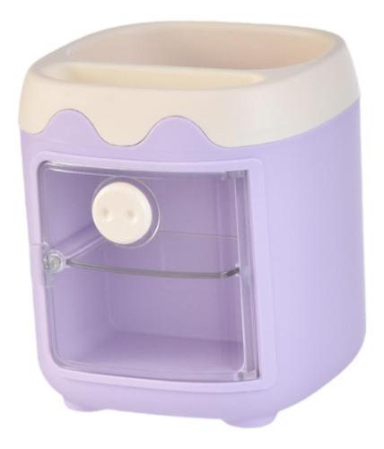 0 Caja De Almacenamiento Con Soporte Para Púrpura Claro