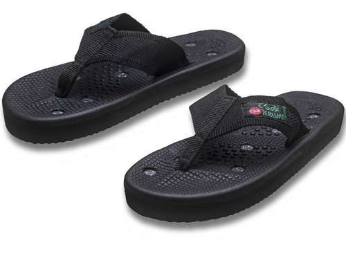 Chinelo De Dedo Magnético Terumi T-a Preto Com 14 Imãs 43/44