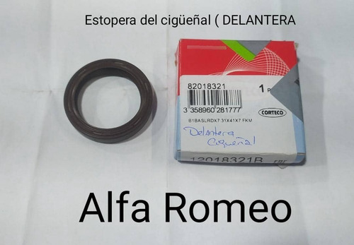 Estopera Delantera Del Cigueñal Alfa Romeo