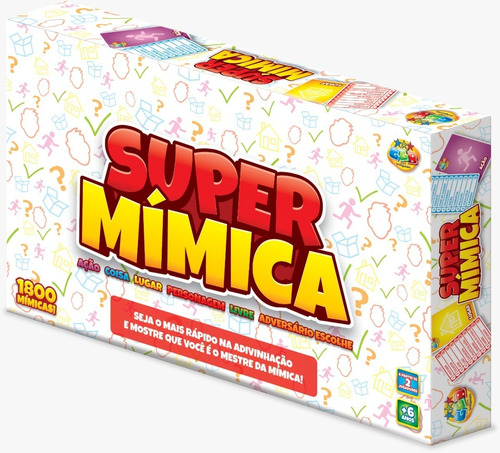 Jogo Tabuleiro Super Mímica Educativo Brinquedo Infantil