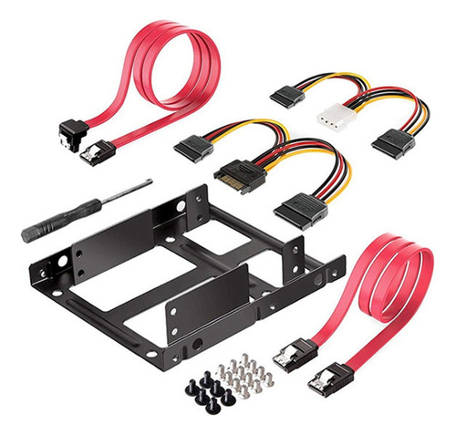 Soporte De Montaje Doble Para Disco Duro Interno Ssd De 3.5