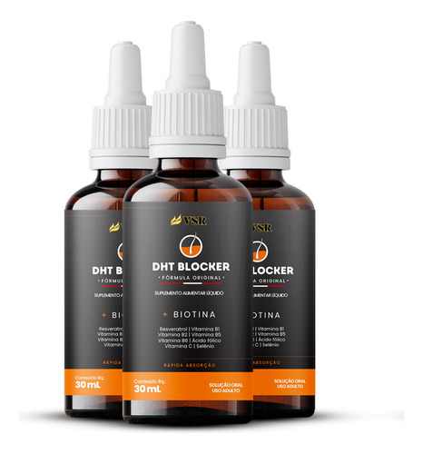 Dht Blocker 30ml 1 Pote - Frete Grátis - Pronta Entrega