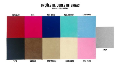 Bandeja Grande Jóias Courino C/ Veludo (37x27cm) Com Capa