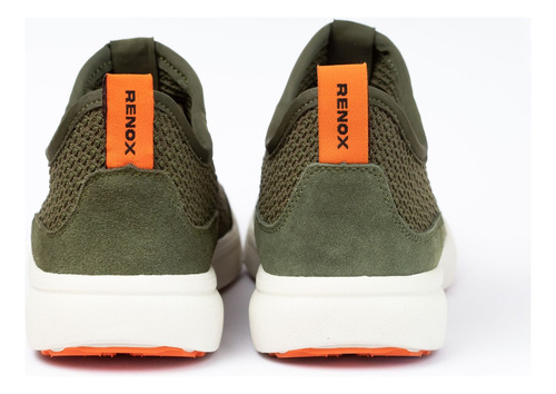 Zapatilla Renox Versaknit Repelente Agua Verde Musgo Unisex