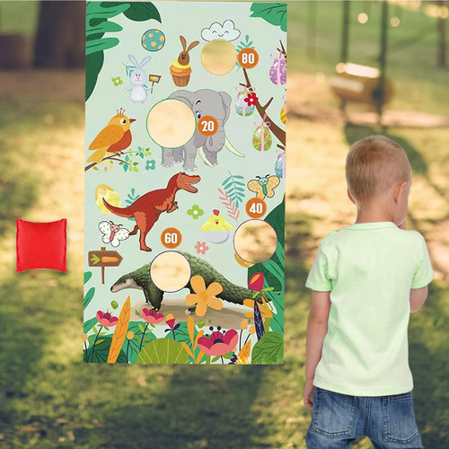 Pt Compatible Sandbag Throwing Game Toss Game Set Para