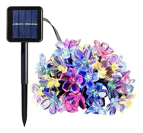 Guirnalda Solar Hada Flor Led Boda 12 Mtrs Color/d031c