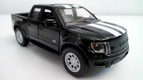 Ford Raptor 2013, Escala 1:38, 11cms Color Negra, Metalica
