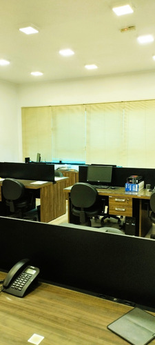 Sala Comercial Mobiliada 75m² Com 02 Banheiros - Centro De Santos ( R$ 3.350,00 Pacote / Oportunidade )