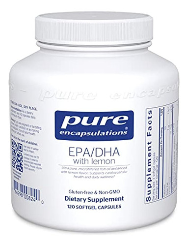 Pure Encapsulations - Epa/dha Con Limón - Ultra Puro, Destil