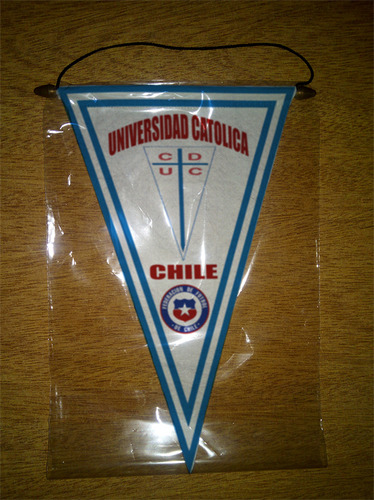 Banderin Paño 37cm Chile Universidad Catolica