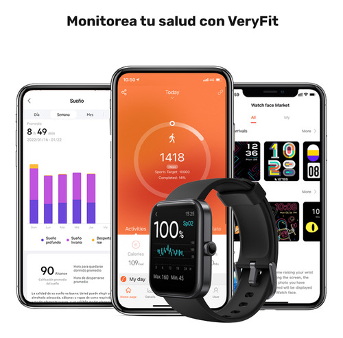 Pack 2 Smartwatch Live Mini 206 40mm Black Lhotse