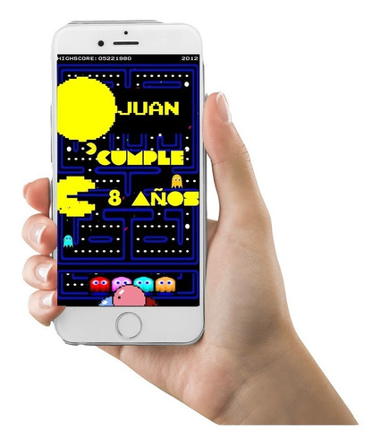 Invitación Digital Video Pacman Niño