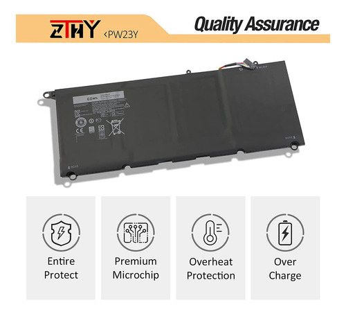 Zthy Pw23y Tp1gt Rnp72 Reemplazo De La Batería Para Dell Xps